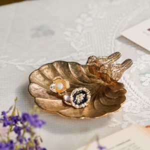 NIKKY HOME Shabby Chic Jewelry Bowl for Necklace, Earring and Ring Gift
